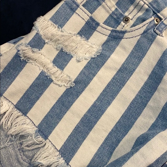 Roxy Denim Striped Shorts - Picture 8 of 11